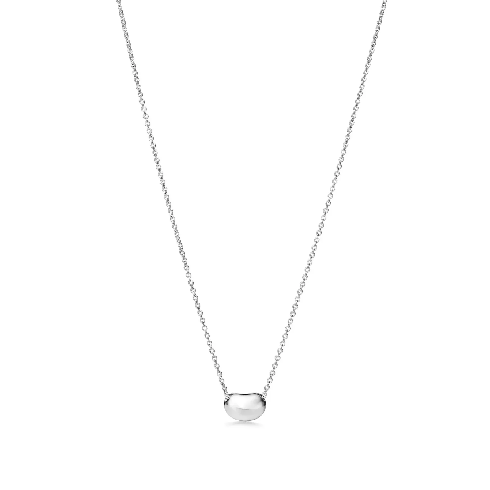 Tiffany Elsa Peretti Bean pendant photographed as a clear source product image.