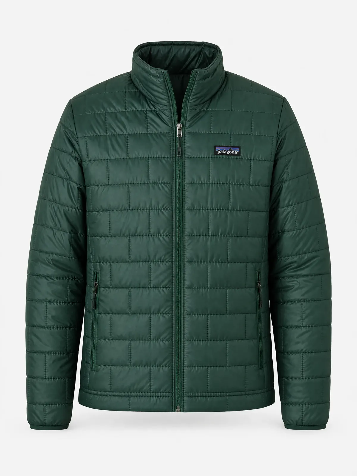 A black quilted jacket photographed as a clear source garment.